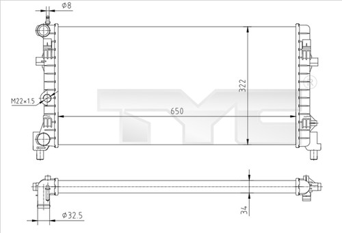 KÜHLER MOTORKÜHLUNG 737-0064-R FÜR SKODA RAPID/Spaceback FABIA/III/Combi SEAT - Picture 2 of 8