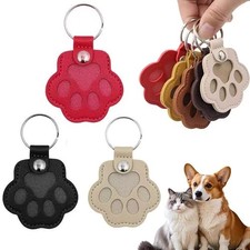 Pet Fur Keepsake Keychain for Dog Cat, Paw Paw Print Hair Keychain, 3 Pcs a