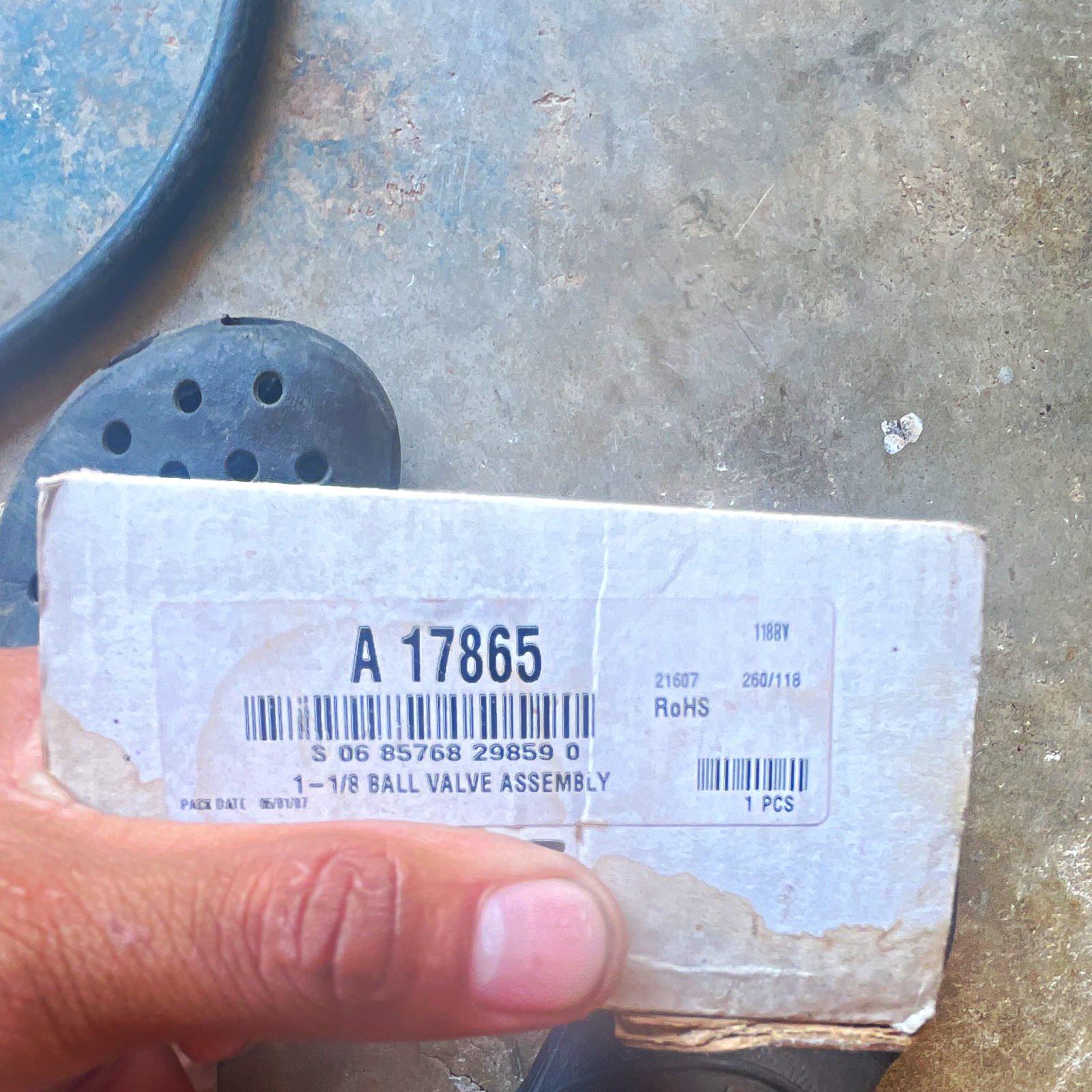 Mueller A17865 1-1/8 in Refrigeration Ball Valve Assembly Brass/Copper