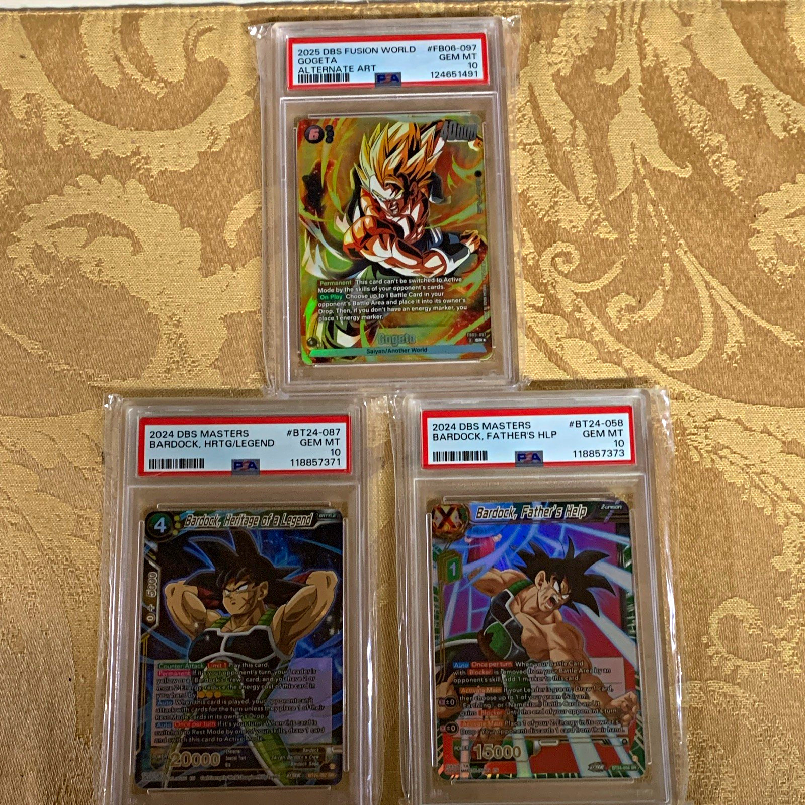 Dragonball Z Card Game PSA 10 Lot