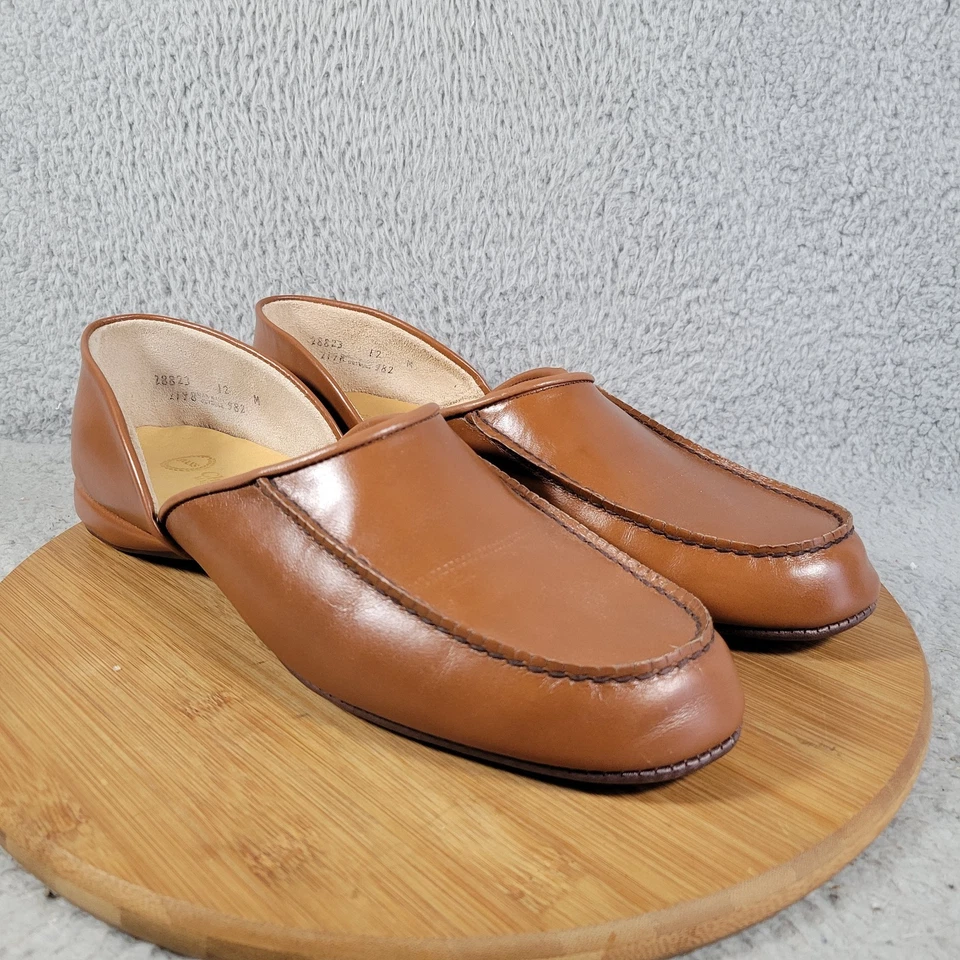 Zapatillas de cuero Cherokee House Shoes para hombre talla 12 M LB Evans Foto 4 de 4