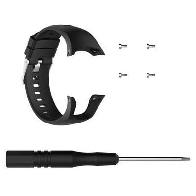 1Pc Black Silicone Wristband Watch Strap For Suunto Spartan Trainer Wrist HR a