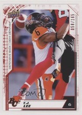 2020 Upper Deck CFL Red 58/165 TJ Lee #197 0o8u