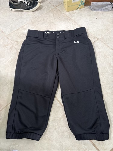 Under Armour Vanish Fitted Softball Pants Large Black NEW W. TAGS Cropped Capri