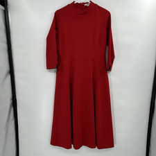 Boden Womens Nerissa Ponte Knit 3/4 Sleeve Dress 8 Petite Red Classic Career