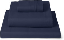 Twin Sheets Set - 3 PC Iconic Collection Bedding - Hotel Luxury, Extra Soft, Coo