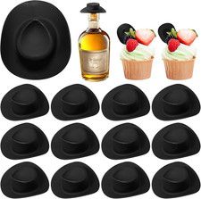 30 Pieces Mini Western Cowboy Hat Cowgirl Hat Doll Hats Plastic Cute Doll Hats D
