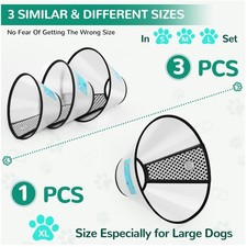Dog Recovery Collar, XL Soft Cone After Surgery