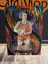 Marina Mabrey 2025 WNBA Select Premier Level Red Flash Prizm #137  /349 Sun