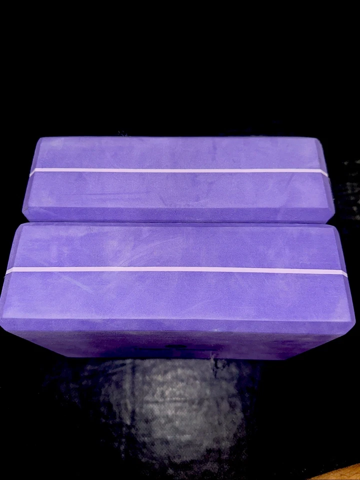 Фиолетовый пены Hugger грабитель йога блок пара - изящный твердый и поддерживающий - Изображение 2 из 2