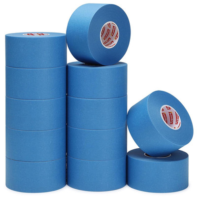 12 Rolls Blue Painters Tape 2 Inch Wide Painters Tape Bulk 1.89In × 660 Total Yd