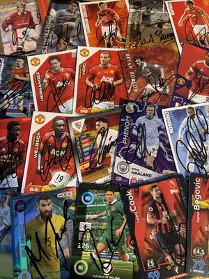 match attax, Shoot Out und andere signierte Karten.38