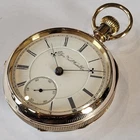 G94 14k GOLD FILLED 1890 RAILROAD APPROVED ELGIN 18s B W RAYMOND MODEL 5 RUNS A+