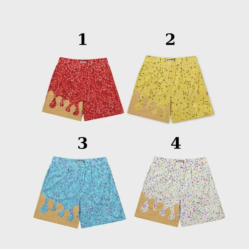 Baseball Ice Cream Drip Hawaii Shorts Boys Custom Youth Sports Team Gift - Image 3 of 4