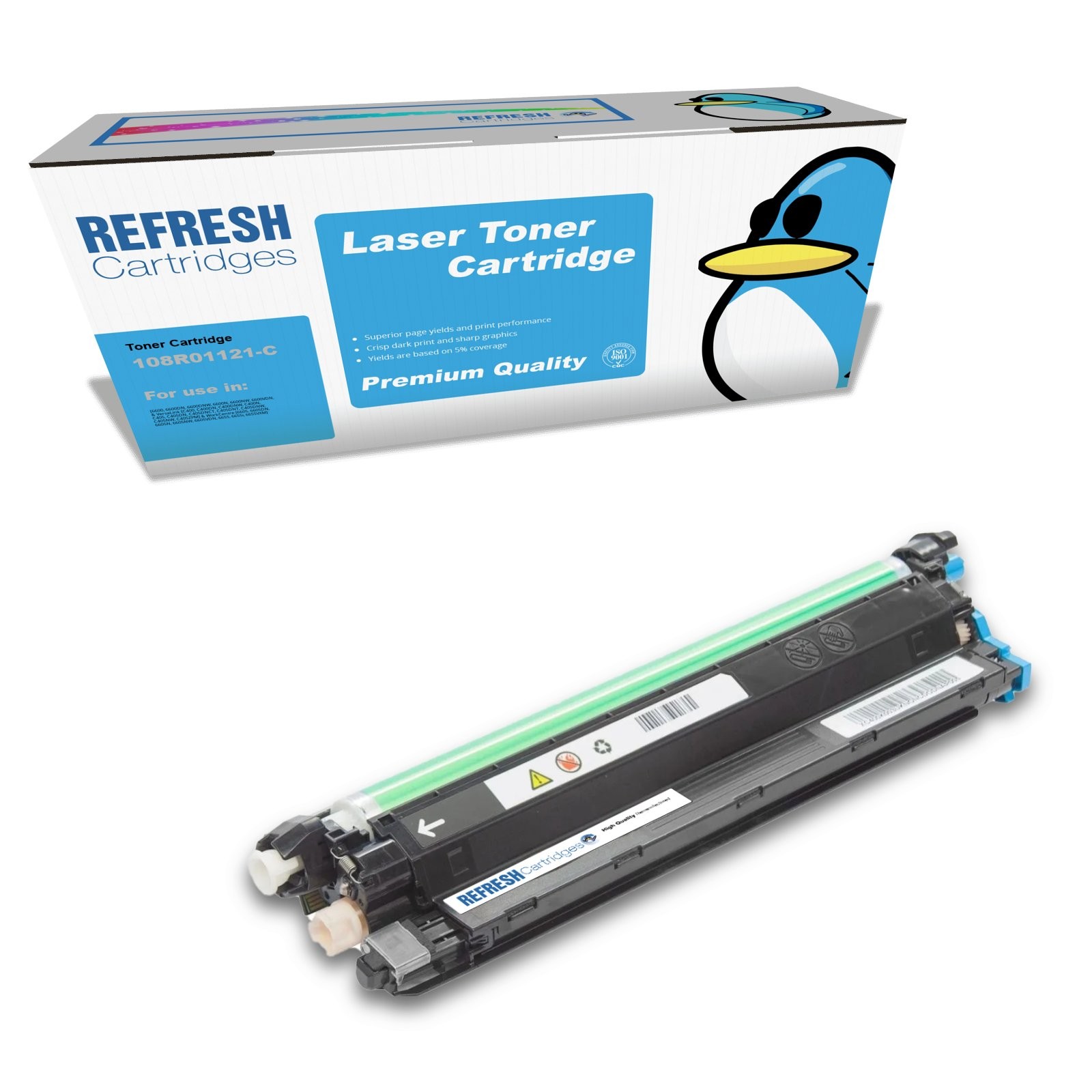 Refresh Cartridges Cyan Drum 108R01121-C Compatible With Xerox Printers