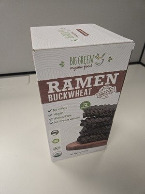 Big Green Organic Food- Buckwheat Ramen, 2.1 Ounce (Pack of 12) 