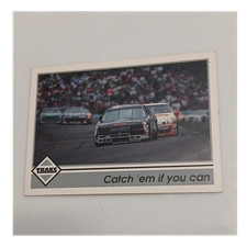 1992 Traks Race Products Catch 'em if you can Checklist #193 NASCAR Card