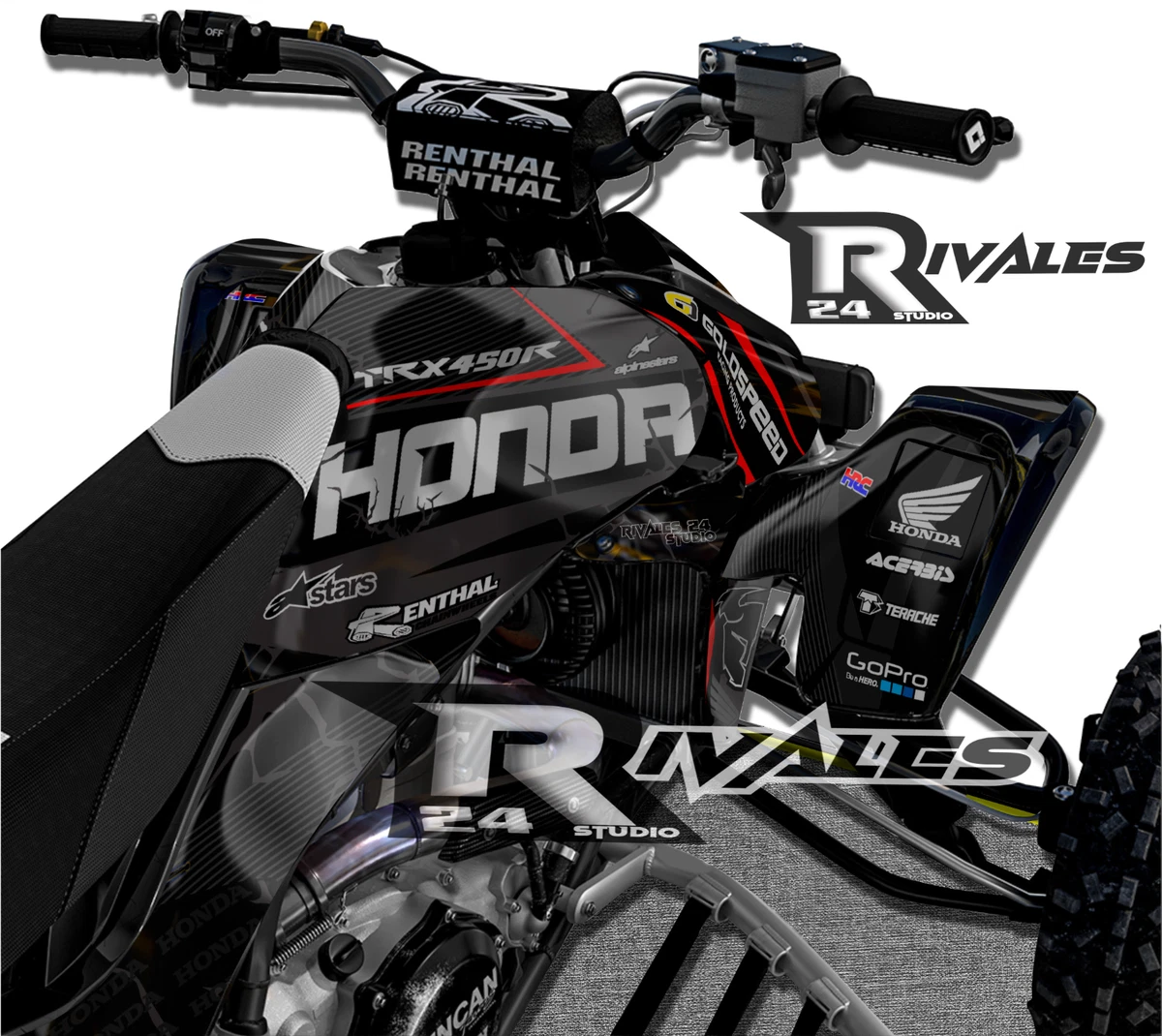 ATV, Side-by-Side & UTV Decals & Emblems for Honda TRX450R for sale | eBay