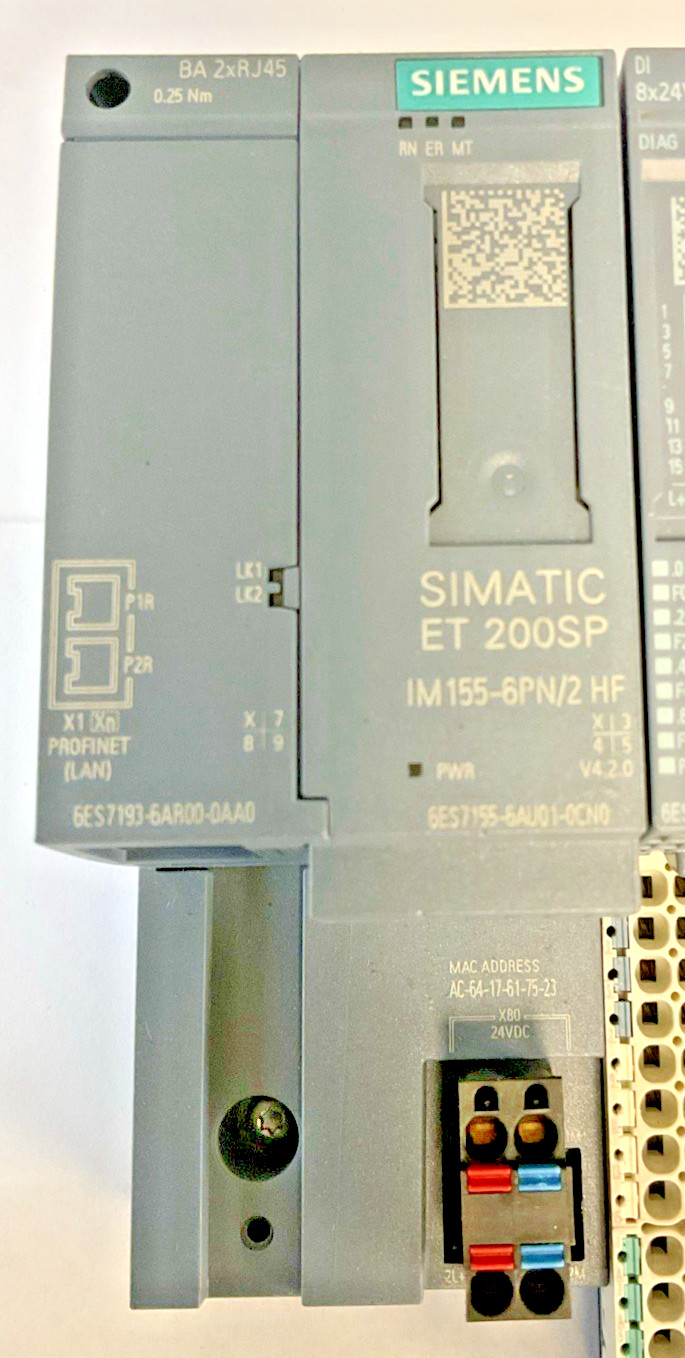 SIEMENS 6ES7 155-6AU01-0CN0 ET200SP SIMATIC S7 WITH MODULES AND BASES