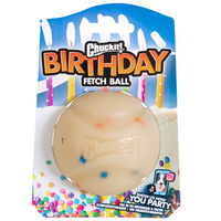 Chuckit! - Birthday Fetch Ball - GrößE M Ca. 6Cm - Hundespielzeug - Apportieren