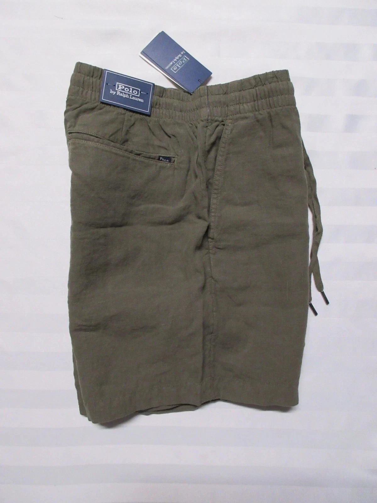 POLO RALPH LAUREN Men's Olive Green Linen Prepster Shorts 710942802003 Size M
Opens in a new window