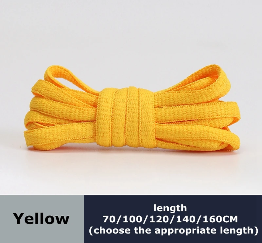 Men'S and Women'S Sports Shoelaces Color Flat Semicircular Shoelace Suitable for