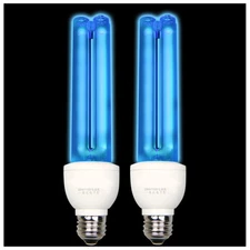 NEW 2 Pack Germicidal UV Sanitizer Light Bulb with Ozone 25 Watt UVC Bulb 185Nm/