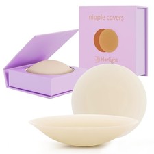 Herlight Nipple Covers for Women   Reusable Sticky, Adhesive Silicone Nipple ...