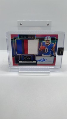 Keon Coleman 2024 Panini One /60 RC Precision Rookie Patch Auto Red #316 SEALED