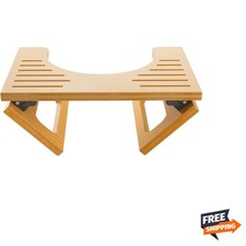 7 Inches Bamboo Toilet Stool Squat for Adult, Foldable Squatting Potty Stools...
