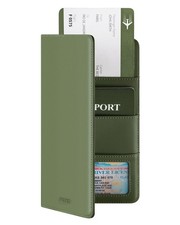 Passport Wallet Premium Nappa Leather RFID Blocking Travel Wallet for Men  W...