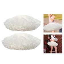 Women's Crinoline Underskirt Tulle Petticoat 4 Layered Ballet Dance 4 Layered