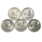 1980 D SUSAN B ANTHONY Lot of 5, One Dollar US Coins #769 “JG Coins” — photo 3