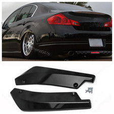 For Infiniti M35 M35h M37 M45 Glossy Black Front Bumper Lip Spoiler Splitter Kit