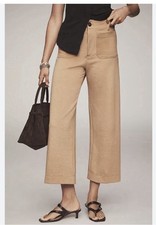 Anthro Maeve Colette Knit High-Rise Wide Leg Cropped Pants. Size 33. MSRP 138