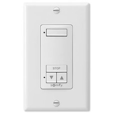Somfy DecoFlex Wirefree RTS Wall Switch, 1-Channel 1810897 , White