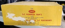 Vintage EMDE Aluminum Ready mounts 2x2 Frames Glass Covers 34 Count