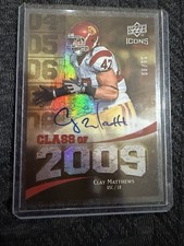 Upper Deck 2009 Icons Clay Matthews USC Autographed Rookie /99