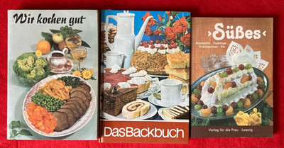 Das Backbuch + Wir Kochen gut + Süßes   DDR Verlag für die Frau (36)