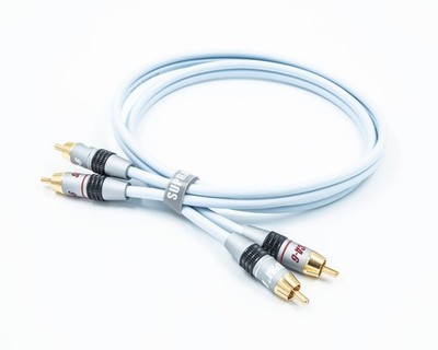 Supra Cables RCA Cinchkabel Dual 2 RCA - 2 RCA mit RCA-6 Stecker (0,5m-5,0m)