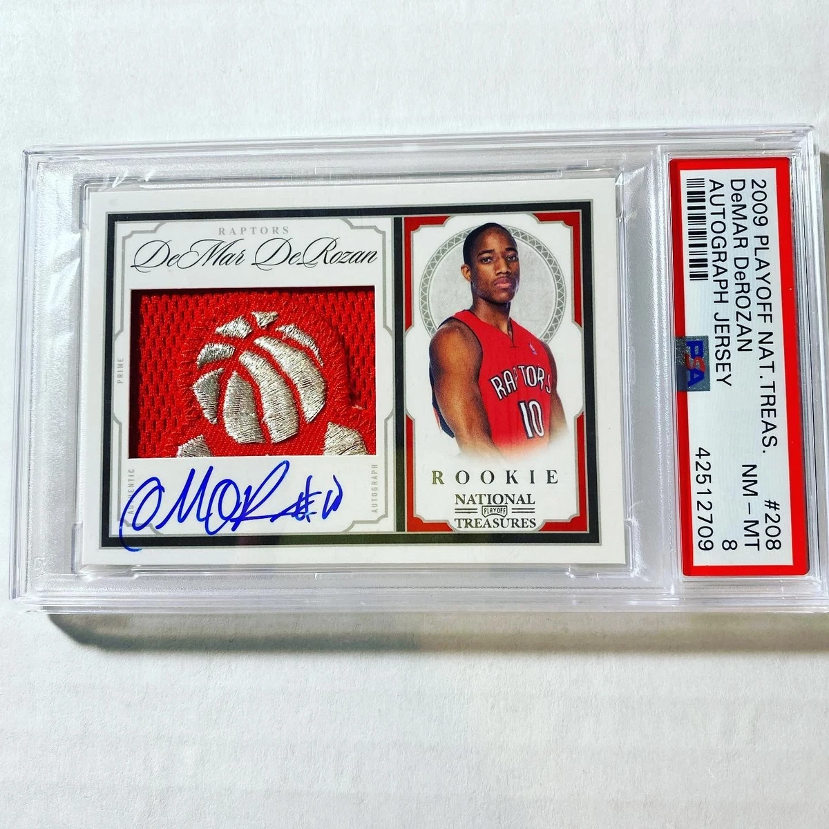 RPA5シリ 2009 デマー デローザン ルーキーパッチオート ロゴマンボール DeMar DeRozan Basketball 2009-10 Season Sports Trading Cards