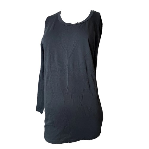 COS Black Long Sleeve Thumb Hole Cotton Stretch Tee Women's Large