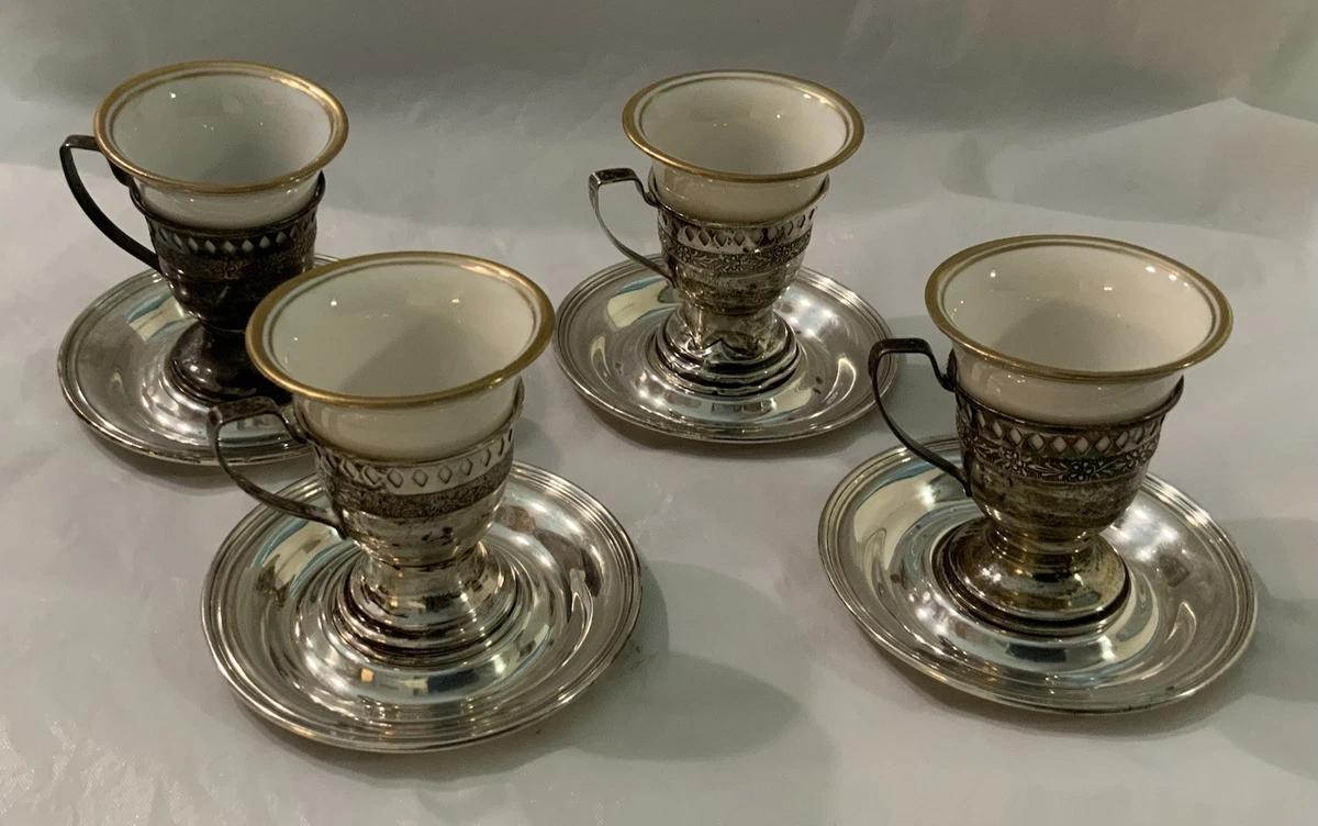 アンティーク Sterling シルバー デミタスカップ ソーサー トング sterling silver demitasse cups products for sale | eBay
