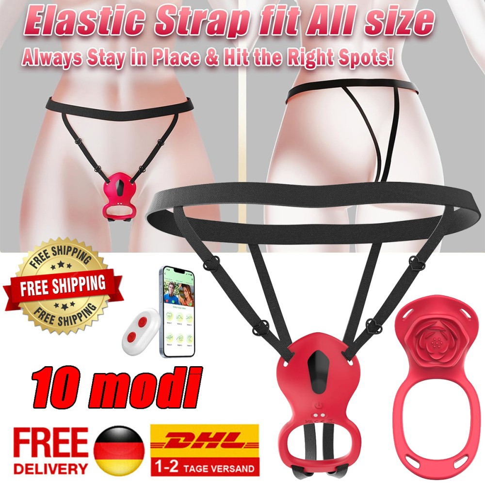 Klitoris Stimulation Massagegerät Penisring Vibrator Sex Spielzeug für Paare NEU