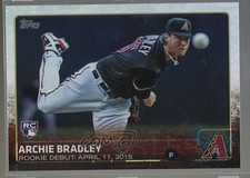 2015 Topps Update Rookie Debut Rainbow Foil Archie Bradley #US153 xz4