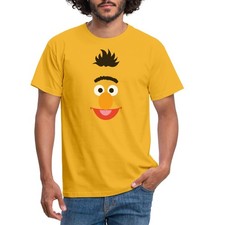 Sesamstraße Bert Kostüm Gesicht Männer T-Shirt
