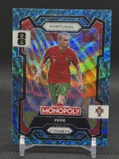 2026 Panini Prizm Monopoly FIFA World Cup #28 Pepe Blue Wave Prizms