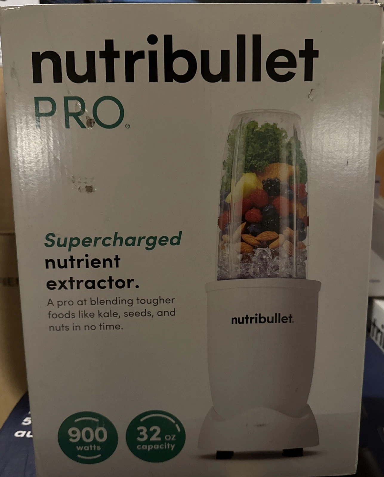 Nutribullet Pro 900W Supercharged Nutrient Extractor Personal Blender White
