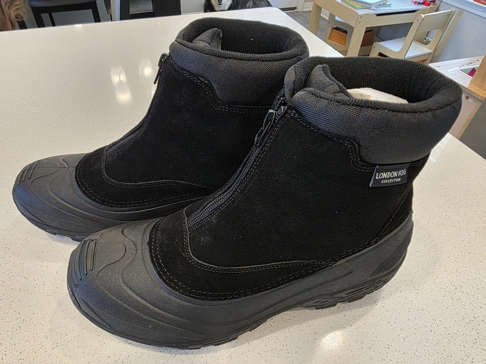 London Fog LFM-Holborn Men's Winter Boot Black / Gray, Size 9M