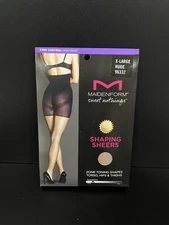 Maidenform Sweet Nothings Shaping Sheers Pantyhose Firm Control Nude Size XLarge